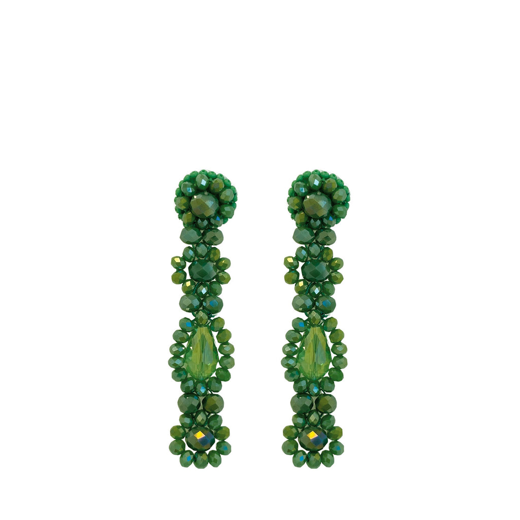 Dahlia Earrings - Green - Paulie Pocket