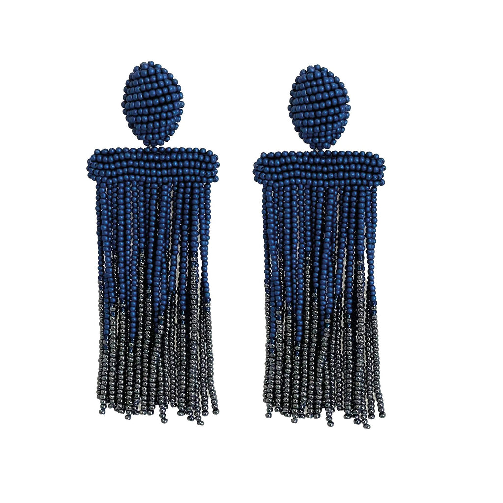 Isadora Ombre Earrings - Blue Grey - Paulie Pocket