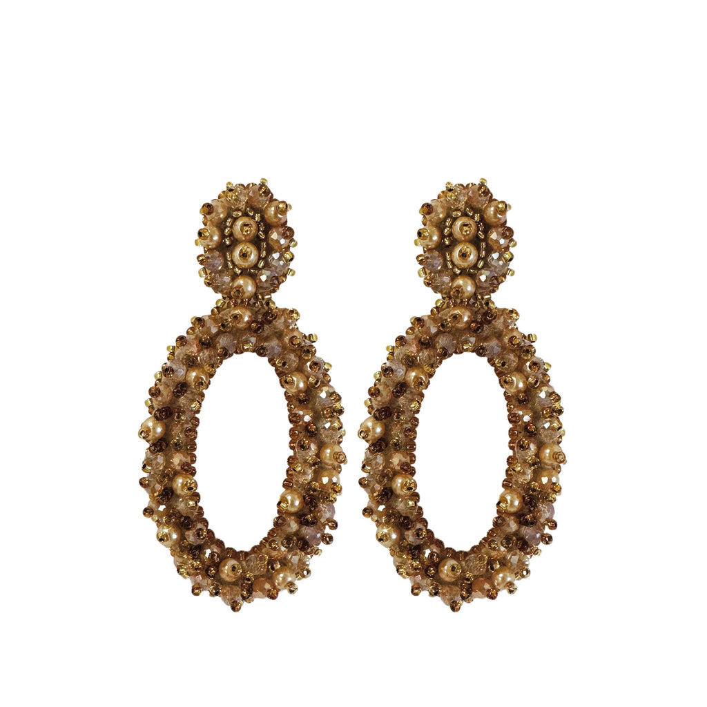 Oval Lizzy Earrings - Gold - Paulie Pocket