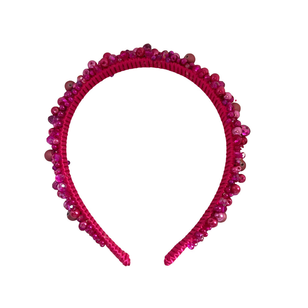 Beads Headband - Fuchsia - Paulie Pocket