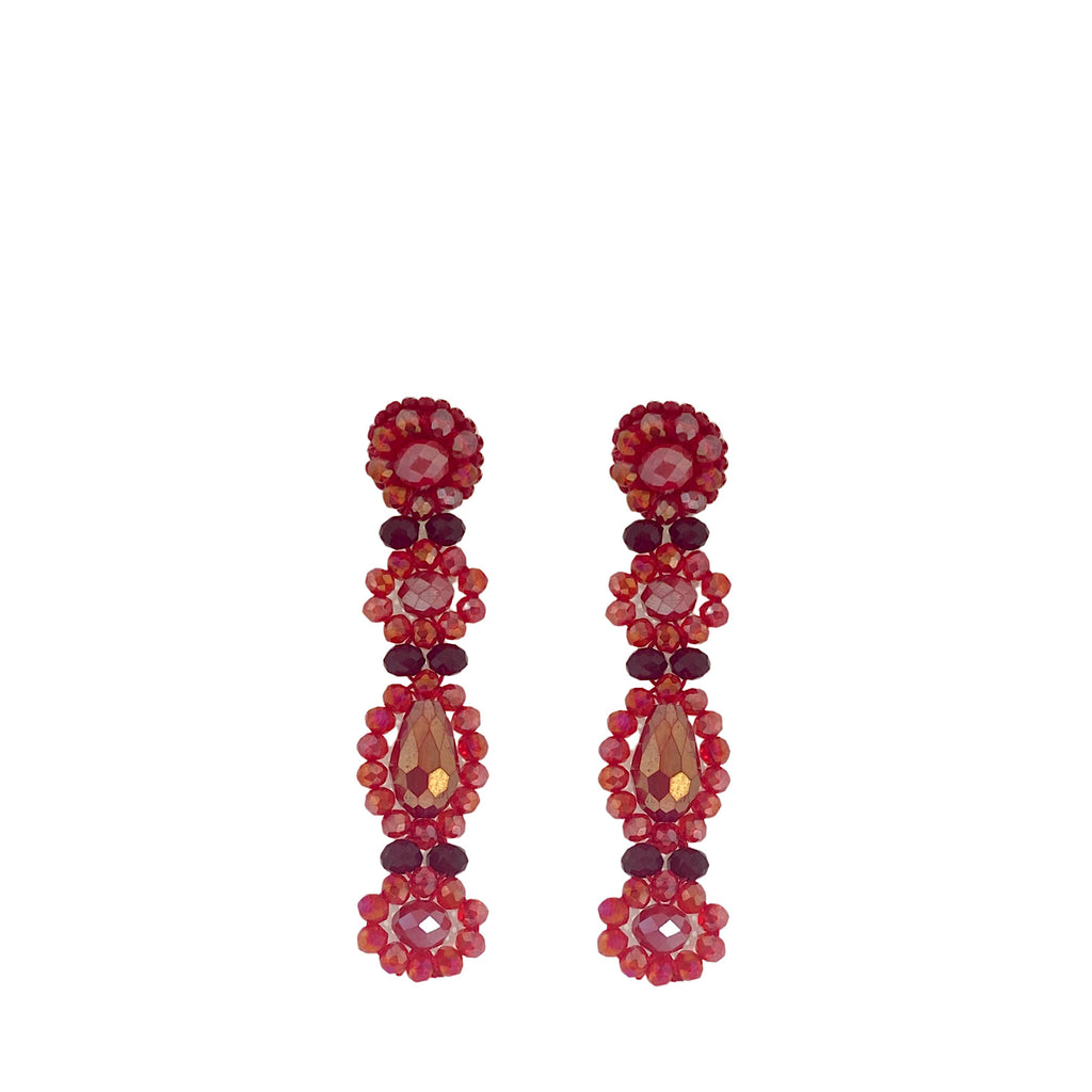 Dahlia Earrings - Red - Paulie Pocket