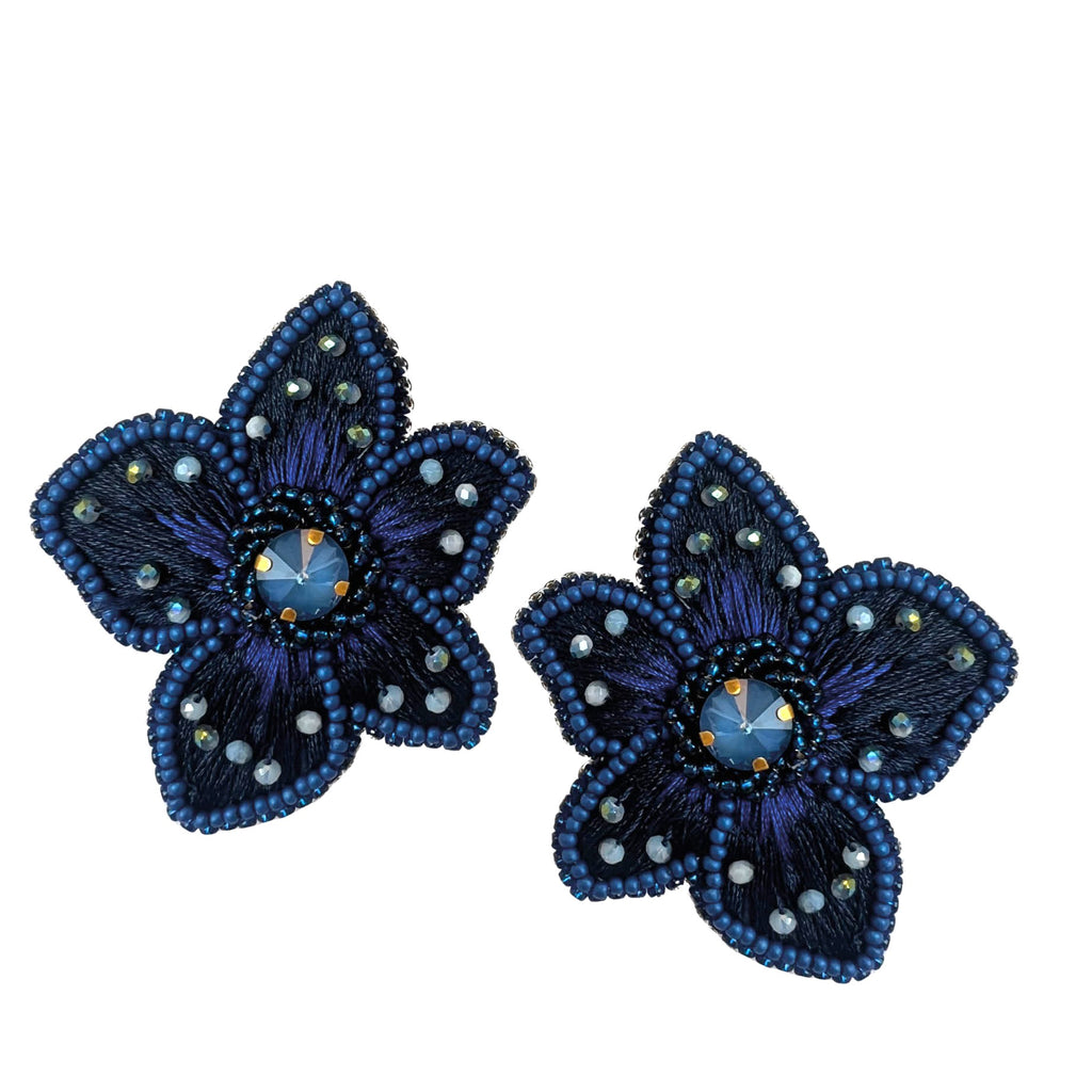 Paradise Earrings - Dark Blue - Paulie Pocket