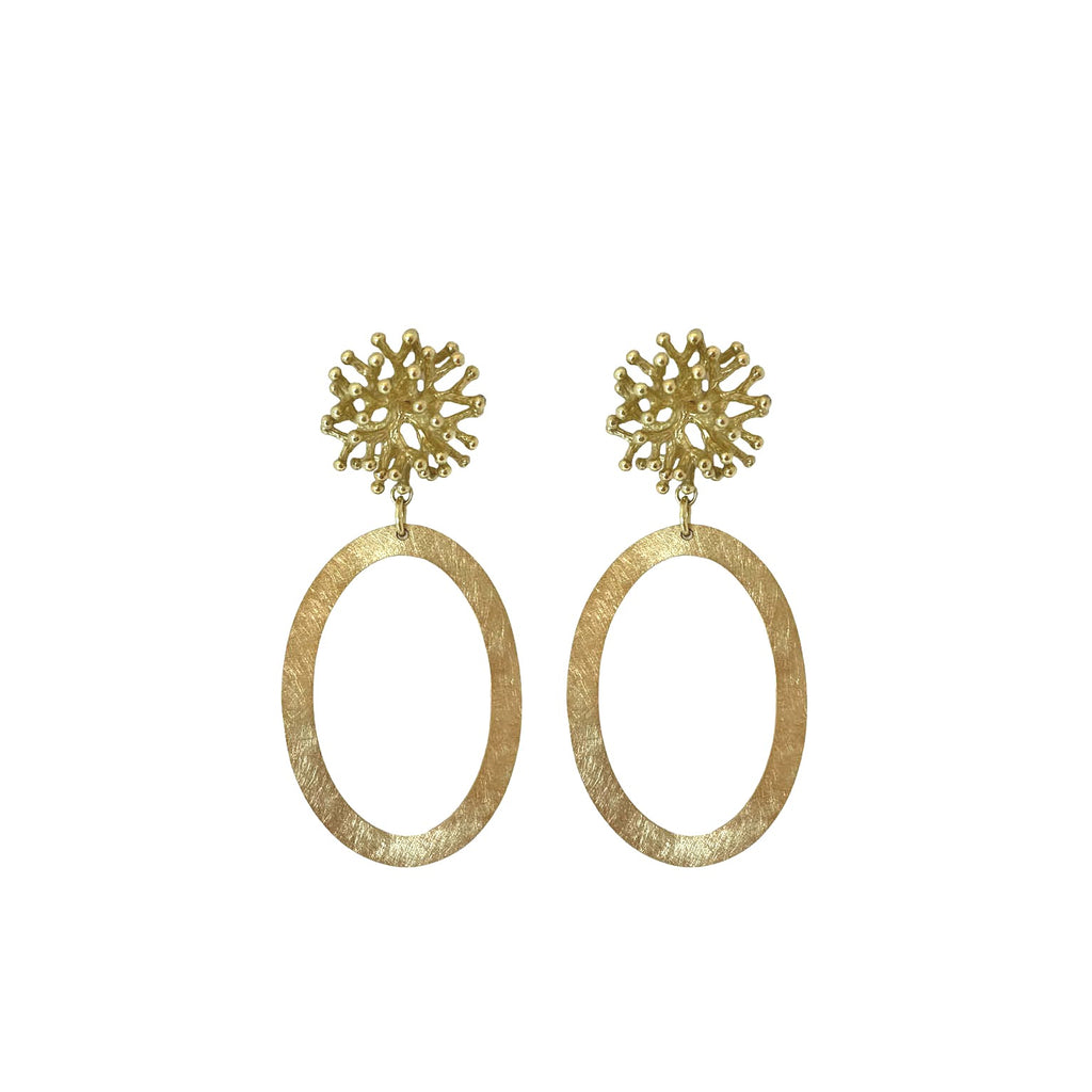 Golden Coralie Earrings - Paulie Pocket