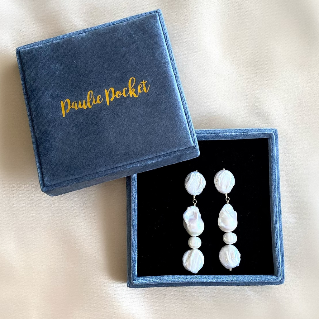 Loreana Pearl Earrings - Doosje - Paulie Pocket
