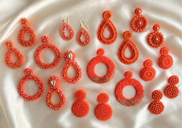 Orange Earrings
