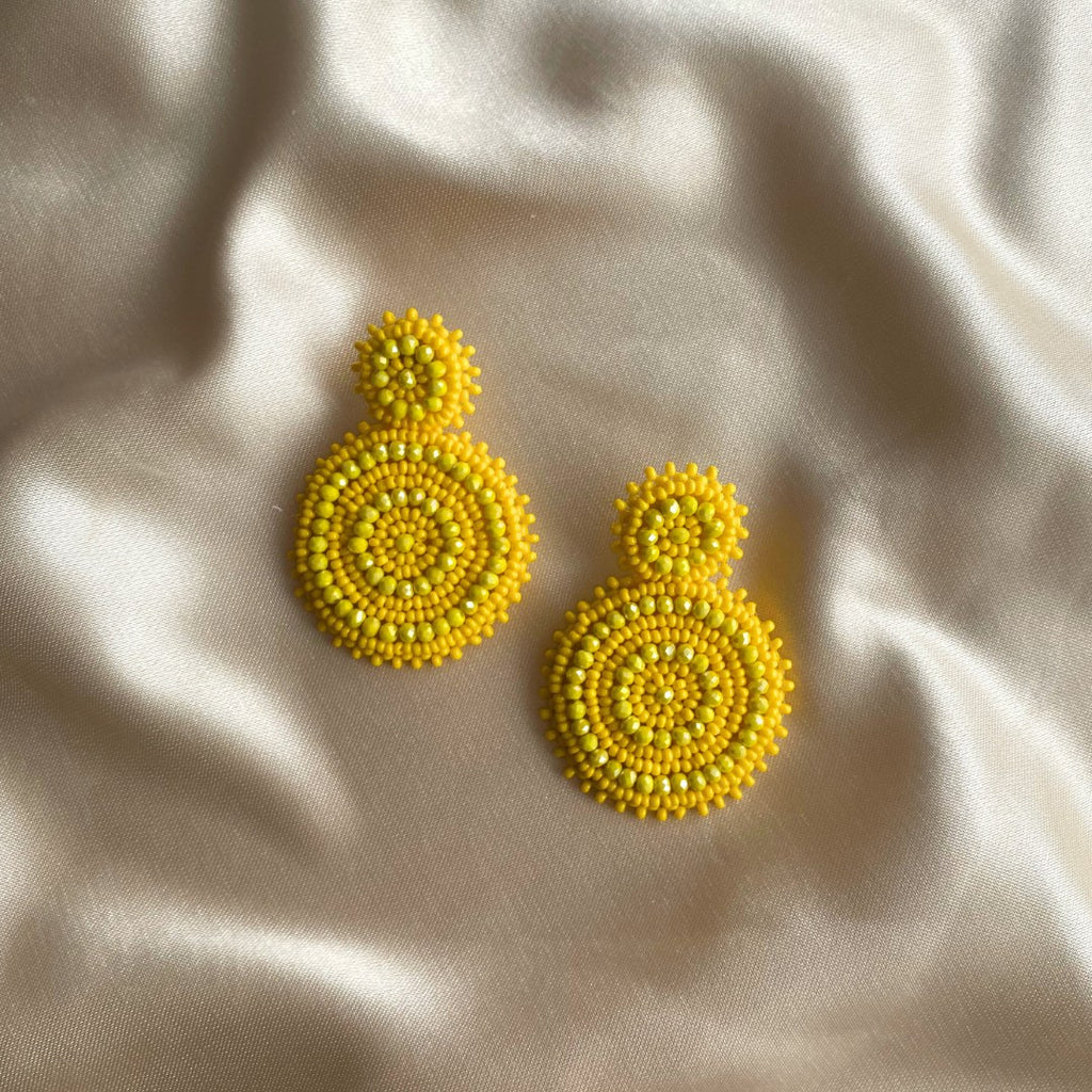 Beads - Yellow - Satin - Paulie Pocket