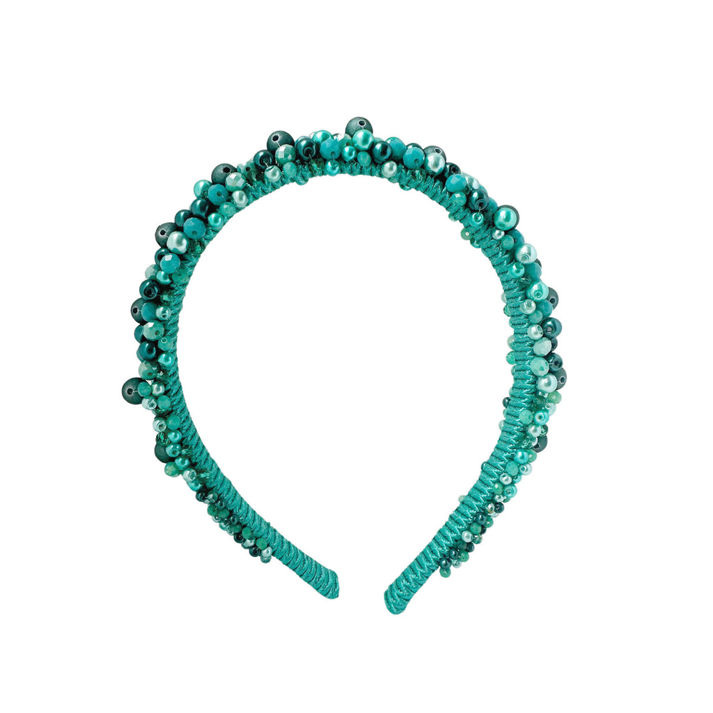 Beads Headband - Aqua - Paulie Pocket