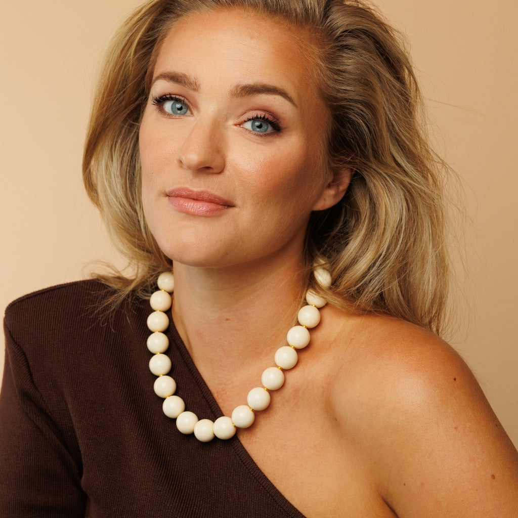 Beige Statement Necklace