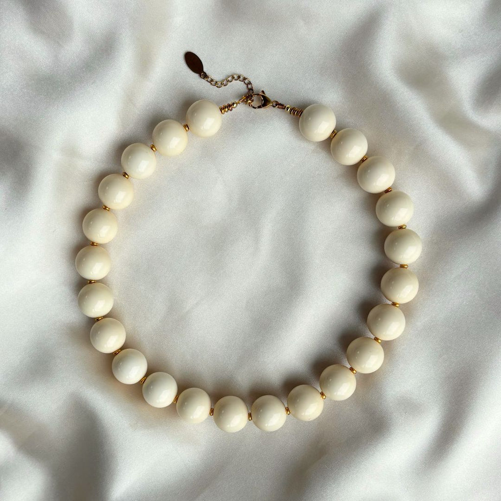 Beige Statement Necklace