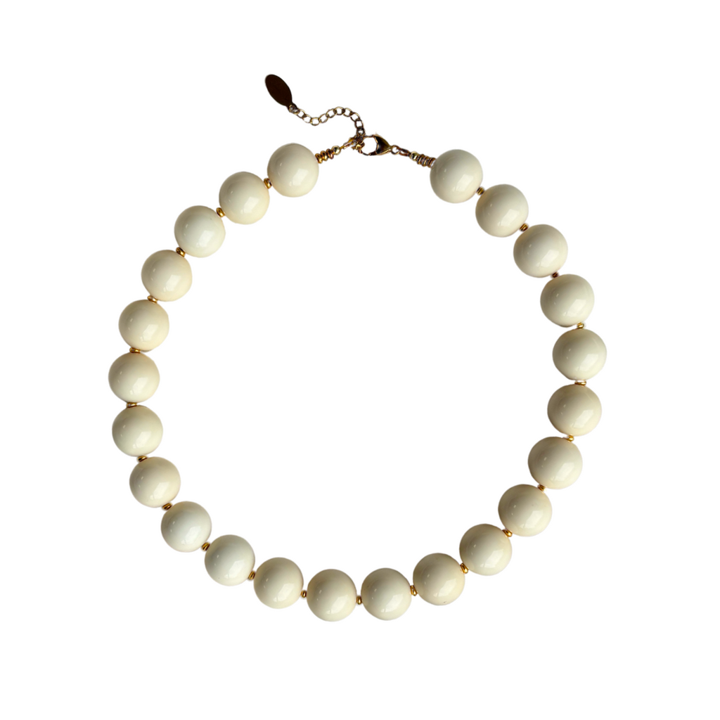 Beige Statement Necklace
