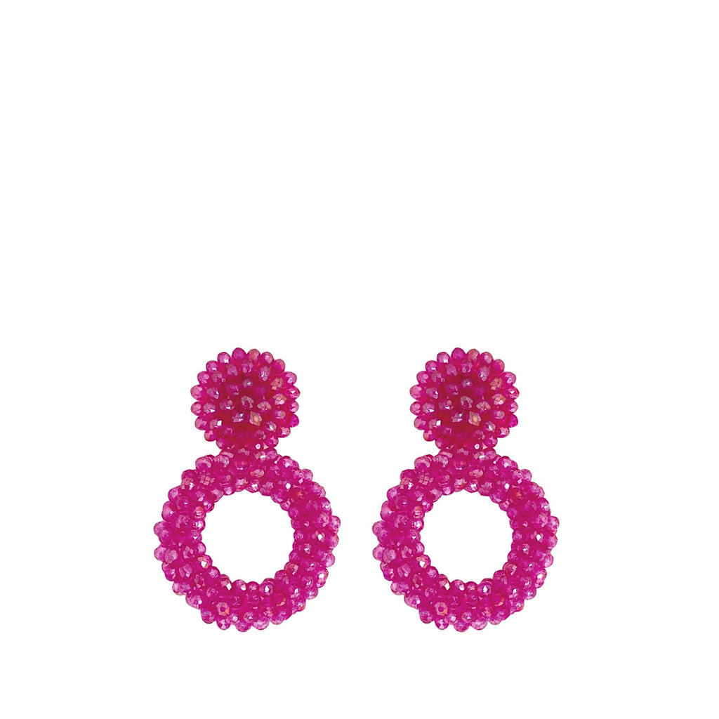 Benthe Earrings - Fuchsia - Paulie Pocket