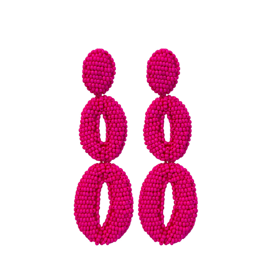Double Gina Earrings - Pink - Paulie Pocket