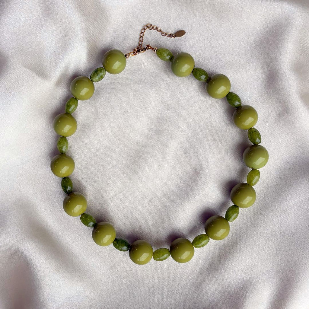 Green Statement Necklace