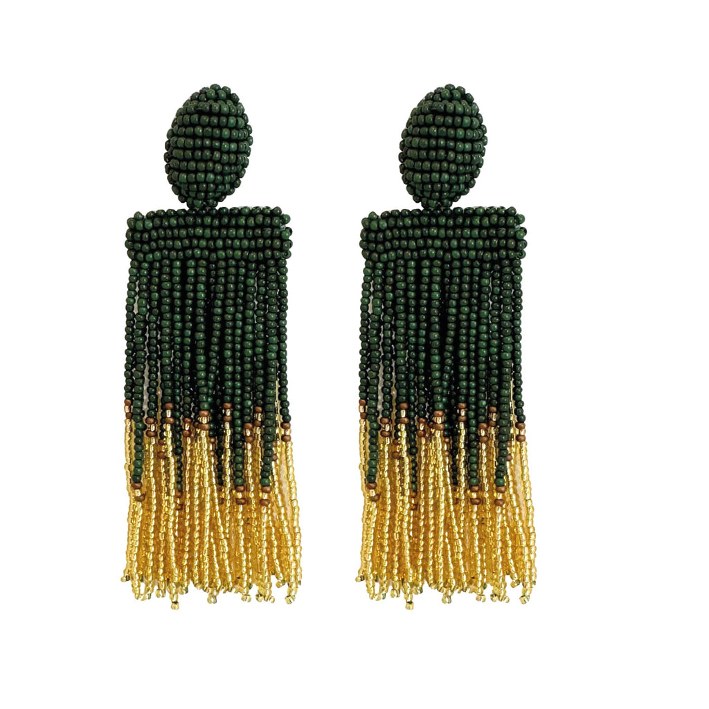 Isadora Ombre Earrings - Green Gold - Paulie Pocket