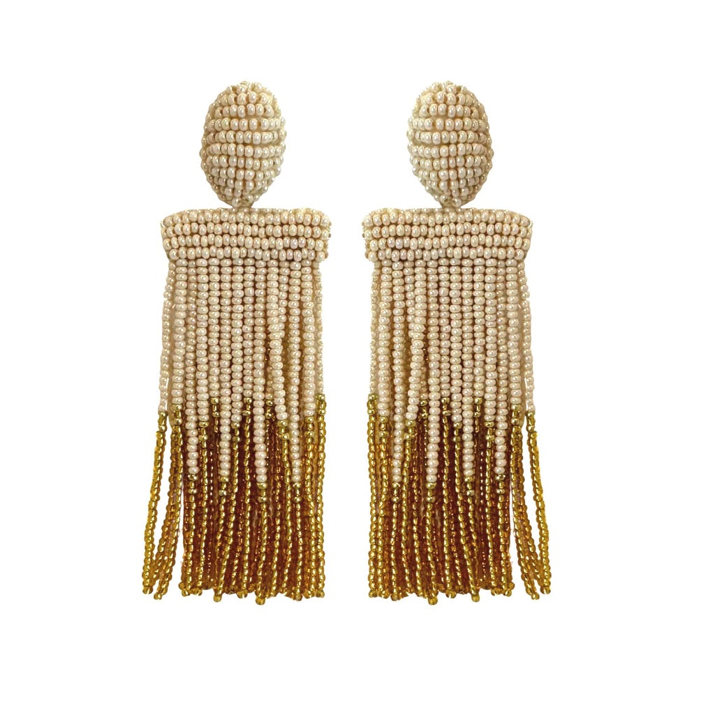 Isadora Ombre Earrings - Beige Gold - Paulie Pocket