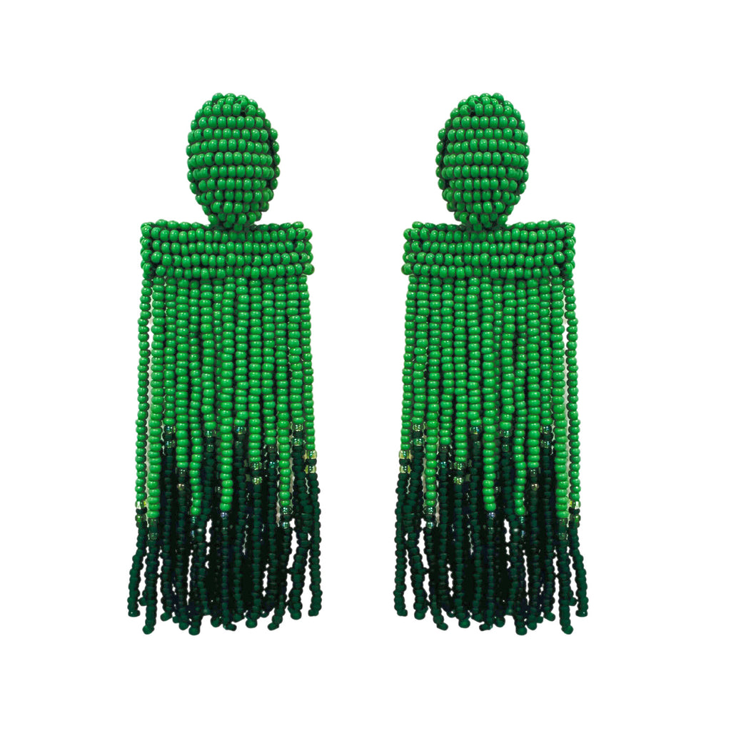 Isadora Ombre Earrings - Green - Paulie Pocket