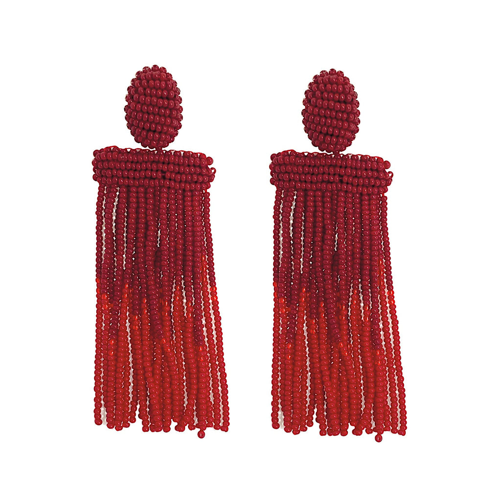 Isadora Ombre Earrings - Red - Paulie Pocket