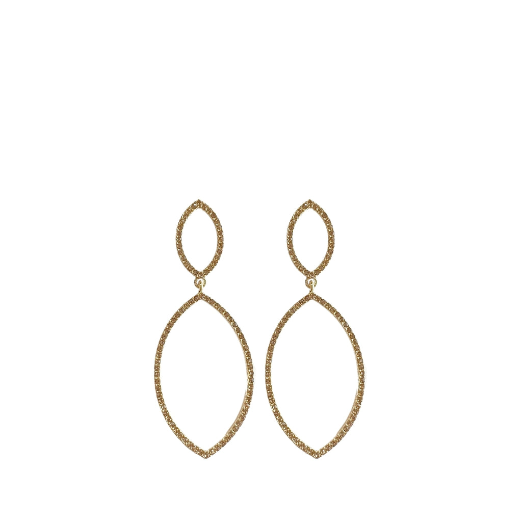 Navette Elegance Earrings - Gold