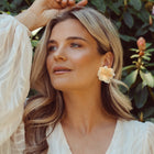 Petal Crush Earrings - Light Beige