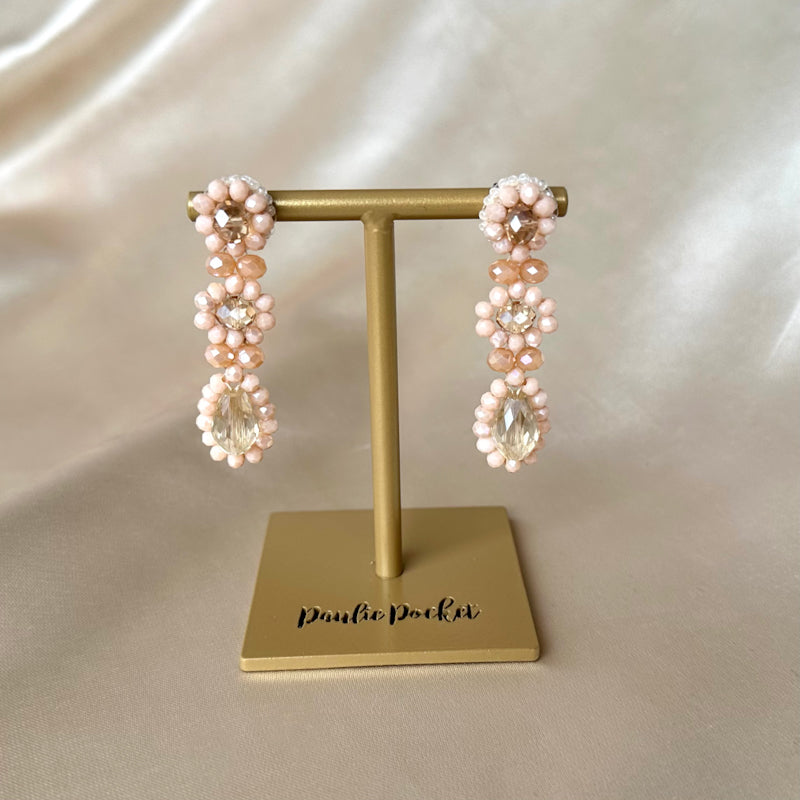 Small Dahlia Earrings - Blush - Standaard - Paulie Pocket