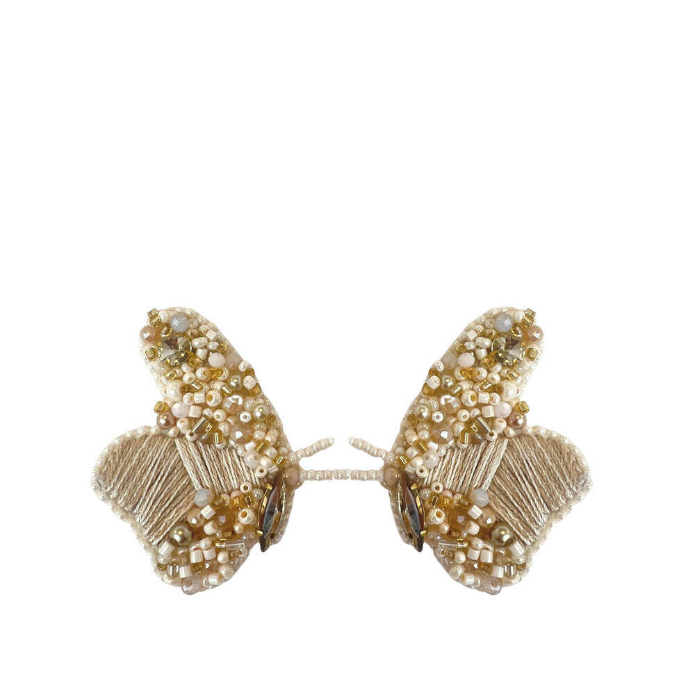 Papilon Earrings - Beige - Paulie Pocket