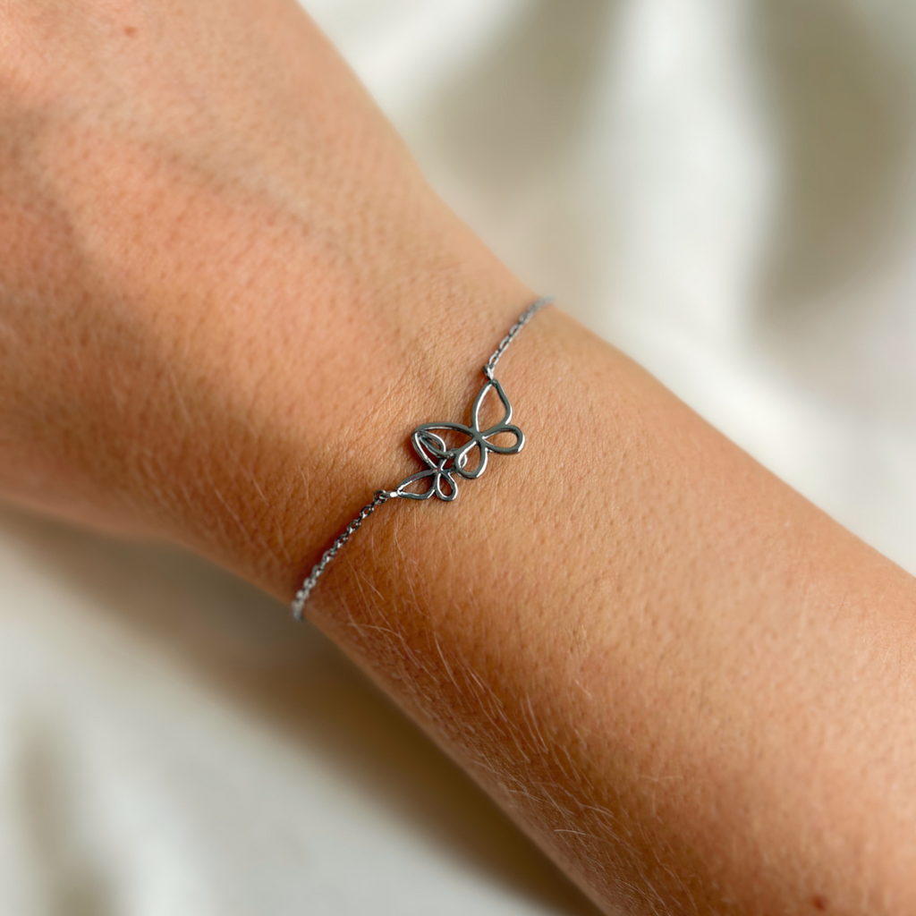 Butterflies of Hope Bracelet - Silver