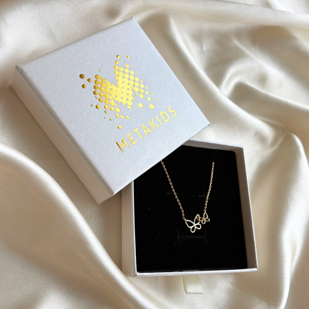 Schmetterlinge der Hoffnung Halskette – Gold