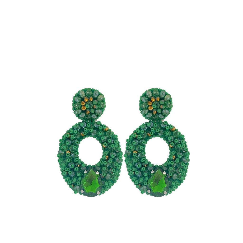 Didi Earrings - Green - Paulie Pocket