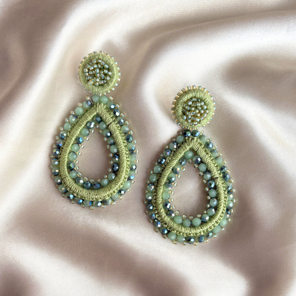 Drops Tarah Earrings - Sage