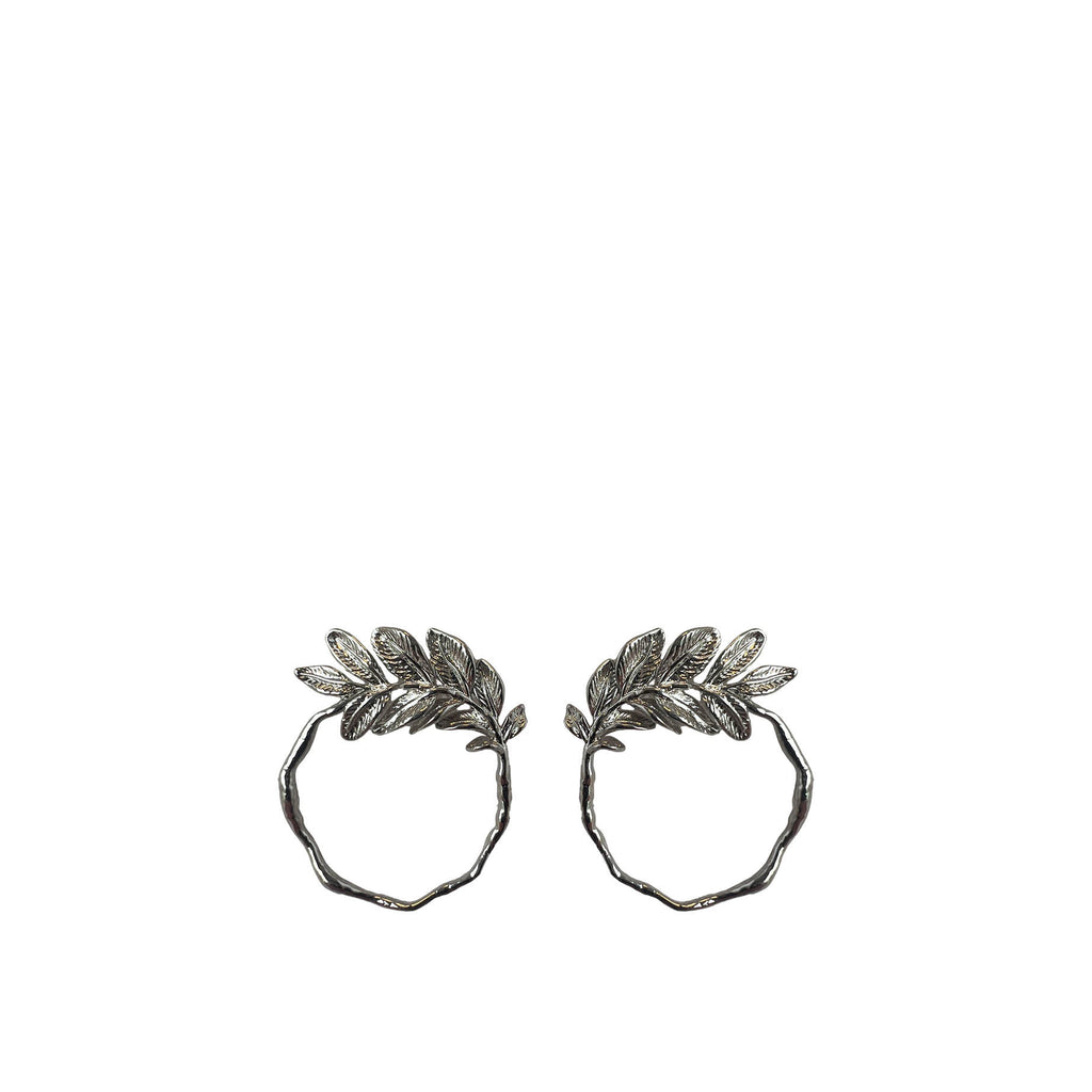 Leaf Earrings - Silver - Paulie Pocket