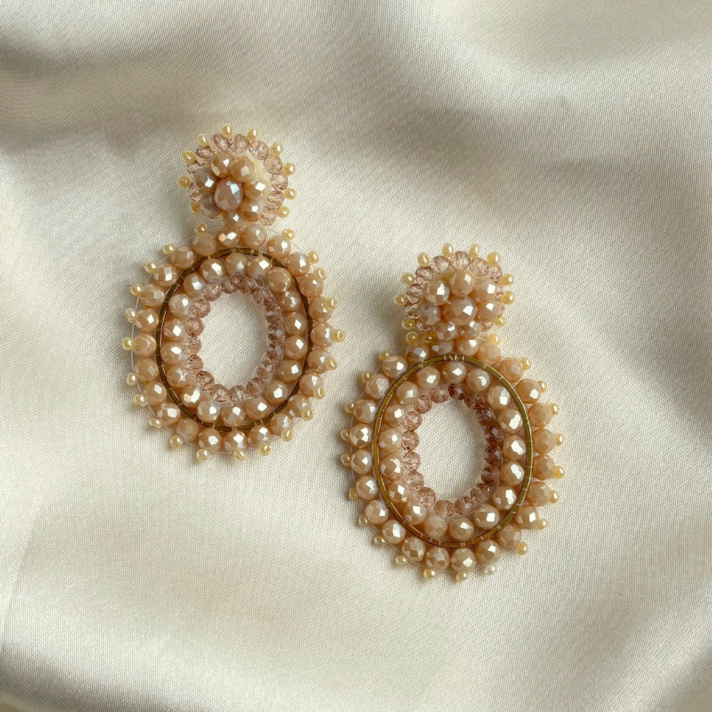 Liva Earrings - Beige