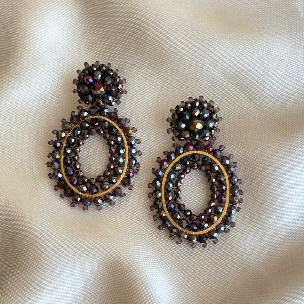 Liva Earrings - Brown