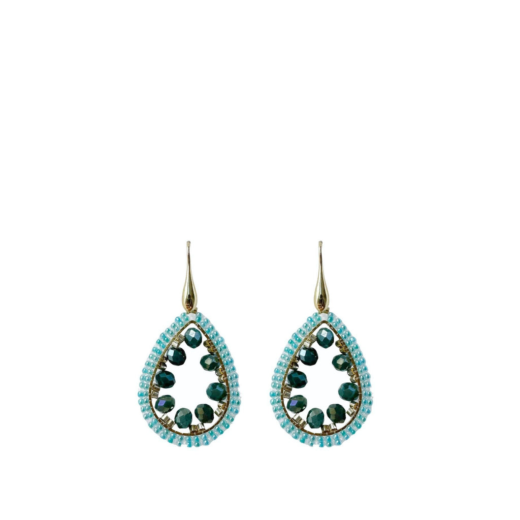 Small Sofie Earrings - Aqua - Paulie Pocket