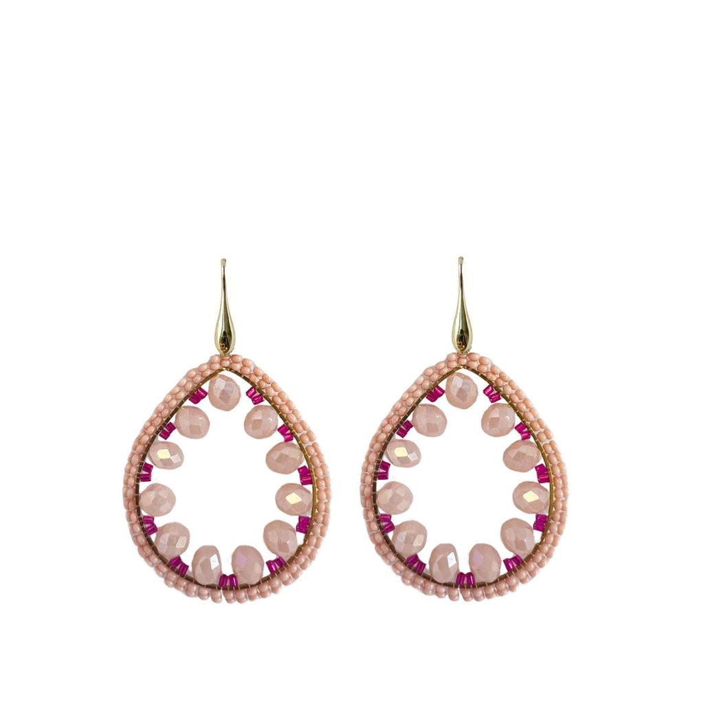 Sofie Earrings - Light Pink - Gold Plated Haakje - Paulie Pocket