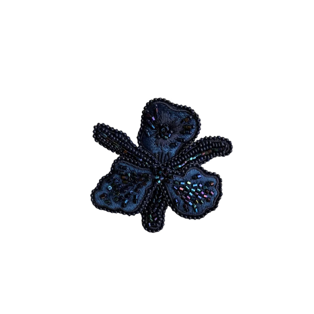 Statement Flower Broche - Blue - Pualie Pocket