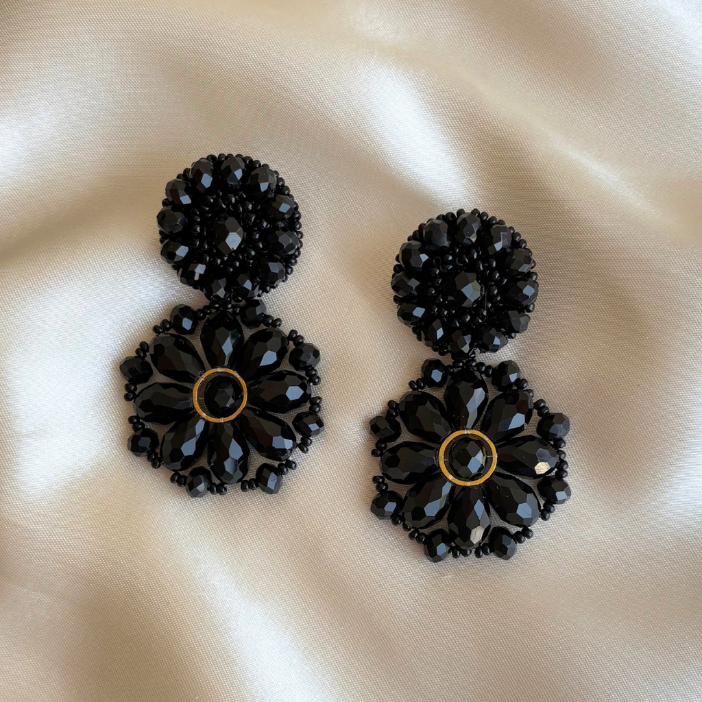 Thirsa Earrings - Black