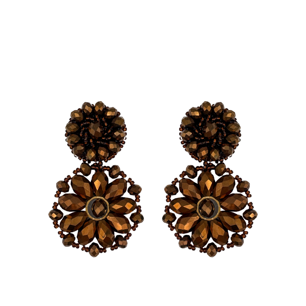 Thirsa Earrings - Brown