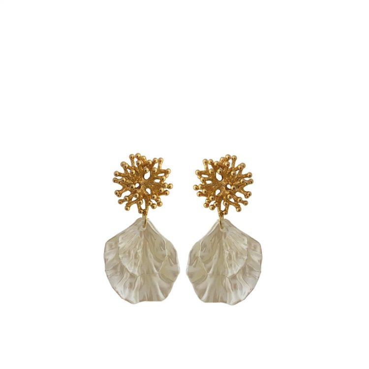 Coral Shell Earrings - Paulie Pocket oorbellen