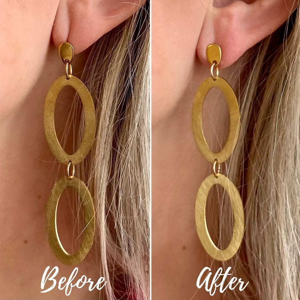Earlobe Tapes - Before & After - Paulie Pocket