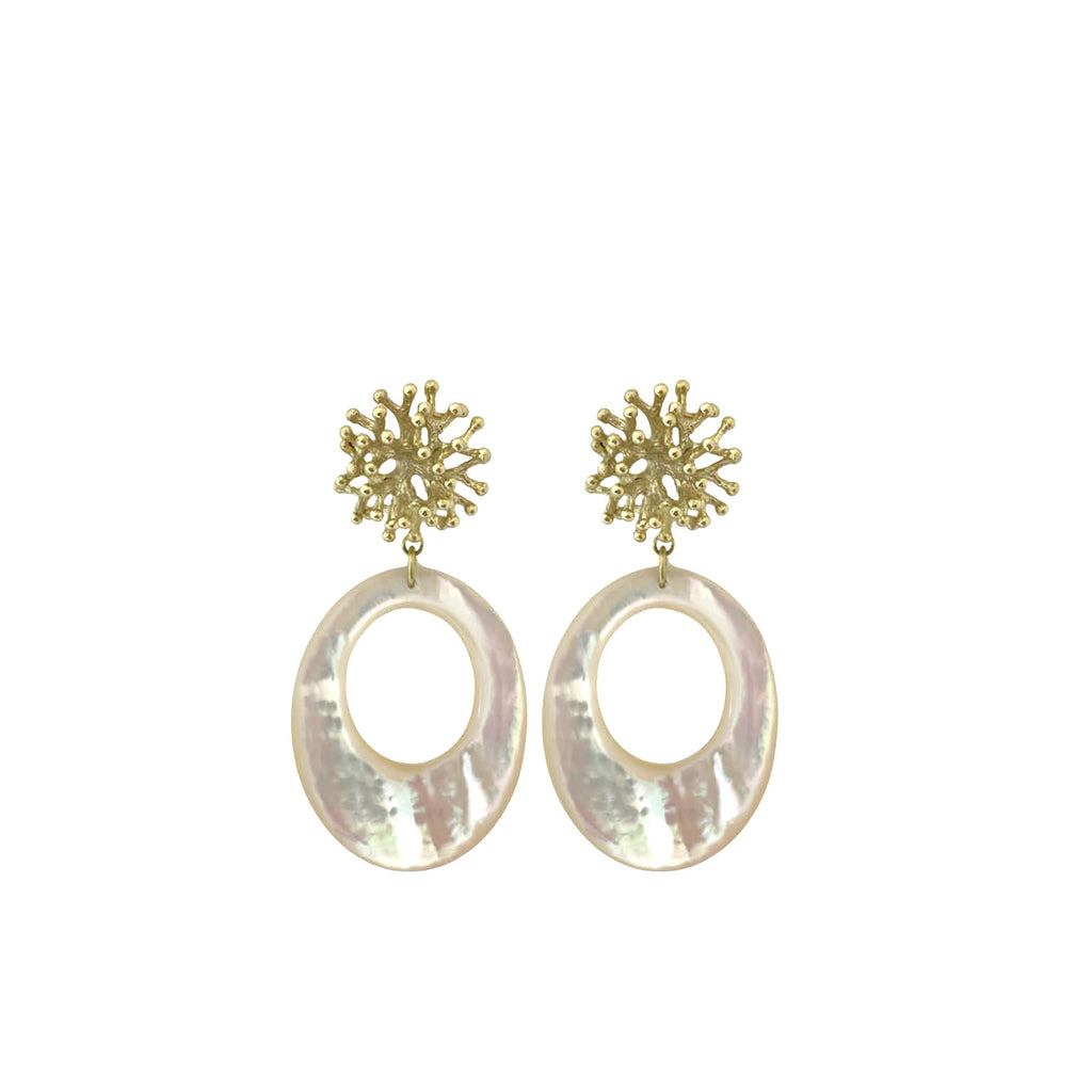 Myra Coral Earrings