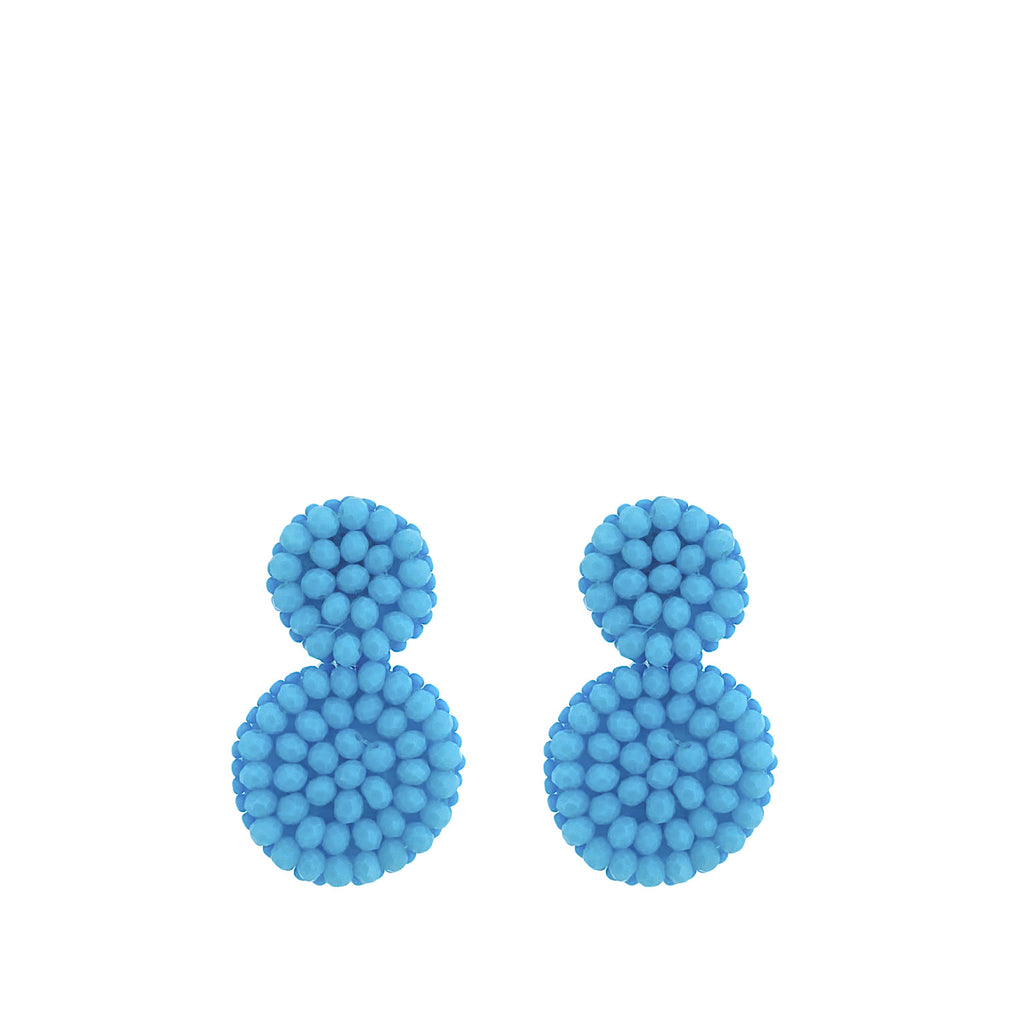 Small Double Earrings - Light Blue - Paulie Pocket