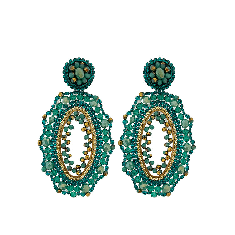 Siena Earrings - Aqua - Paulie Pocket