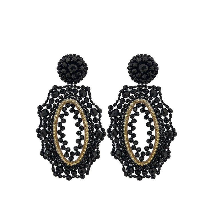 Siena Earrings - Black - Paulie Pocket