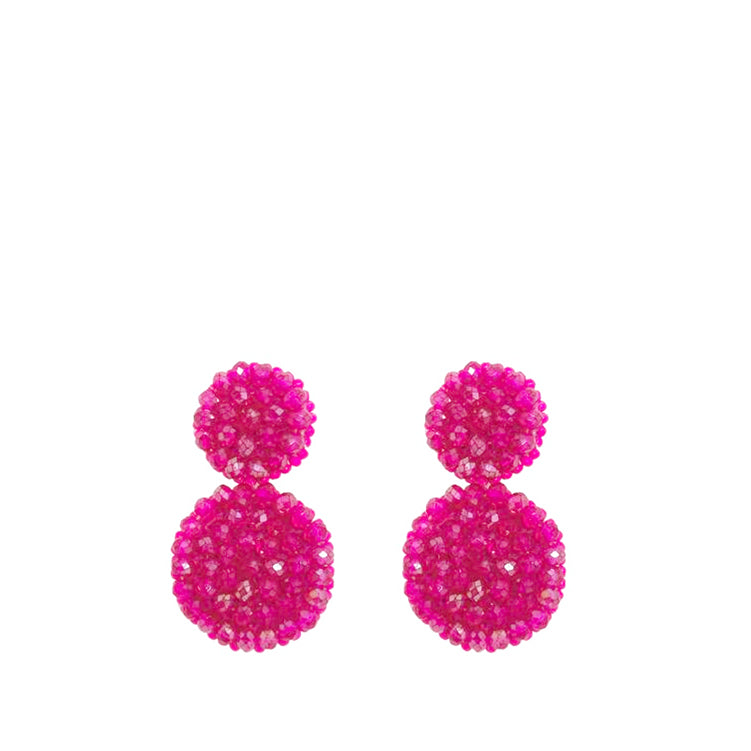 Small Double Earrings - Pink